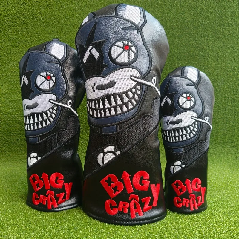 1pc Golf Club Head Cover - Durable Synthetic Material, Mechanical Dog Pattern Design, Golf Accessory Head Cover