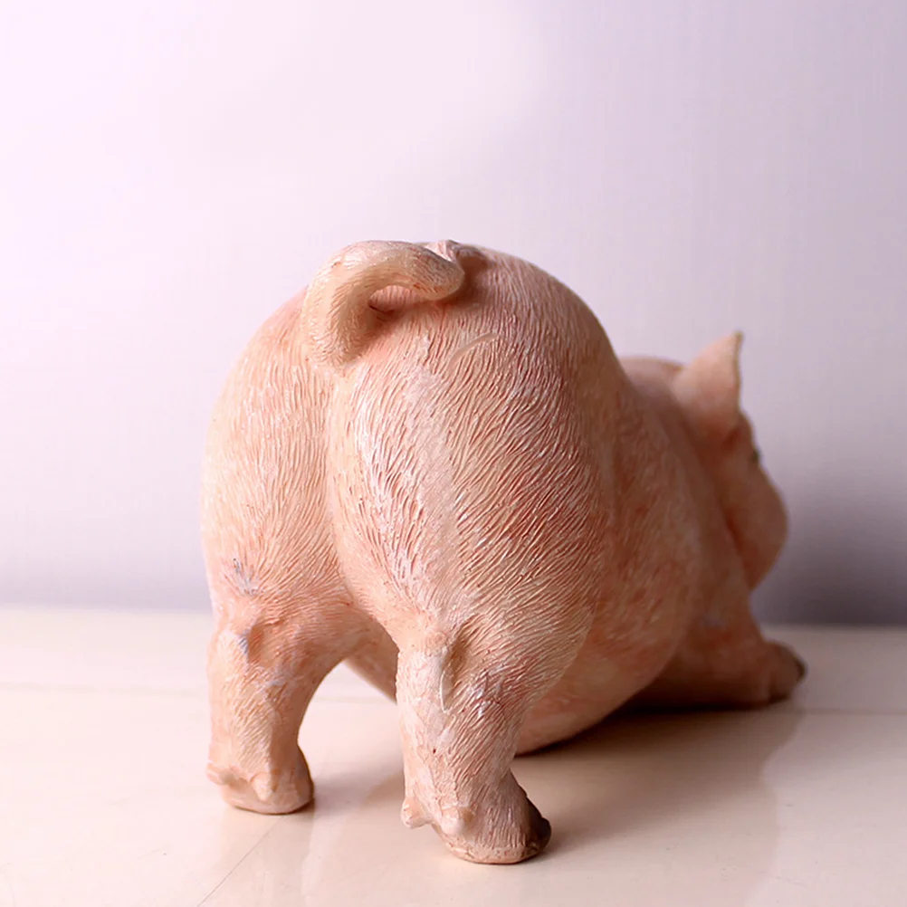 

71x35x39 Inches Resin Pig Garden Statue Weatherproof Yard Patio Lawn Decor Animal Statue Pig Sculpture Lawn Figurines