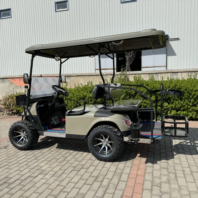 60V/72V Brand New Lithium Battery Golf Cart Full Car Reinforced Aluminum Frame Hunting Off Road 4 Seat  Golf Cart