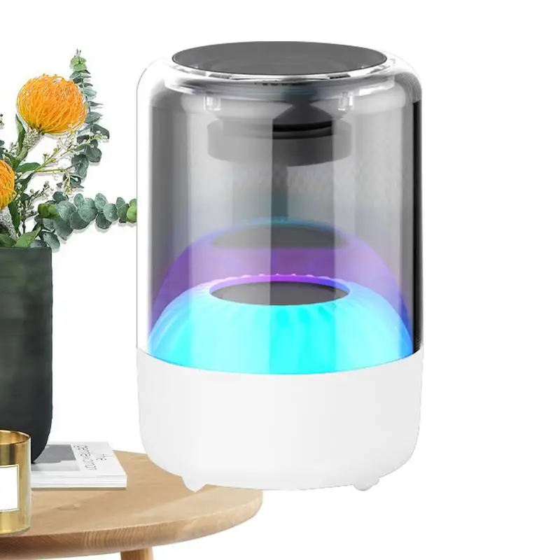 Night Light Speaker HD Stereo Sound Dazzling RGB Light Speakers Color Changing Wireless Speaker Night Light Speaker Wireless