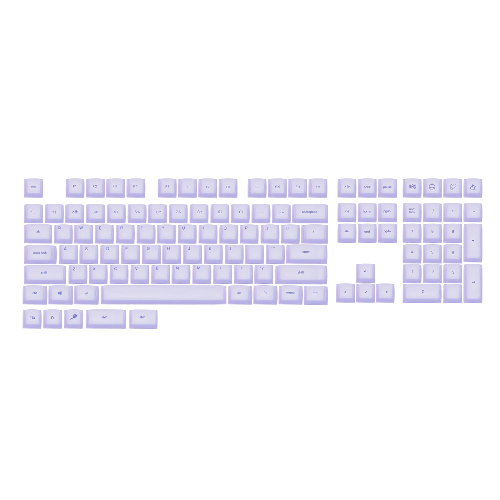 EPOMAKER AegisSil Keycap Set 113 Cherry Profile Keys Silicone Material for Cherry MX/Kailh/Outemu/Gateron Mechanical Keyboard