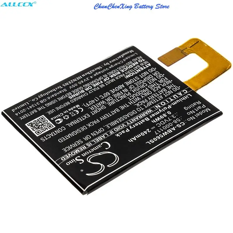 Cameron Sino Batería 240mAh 58- 000117   para Amazon 223337 , Kindle Oasis, KO1, Oasis 1, Oasis 2, Oasis 3, SW56RW