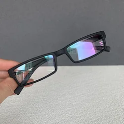 TR90 Small Rectangle Reading Glasses Male Women Vintage Black Prescription Eyeglasses Frame Anti Blue Light Glasses +1.0 1.5 2.0