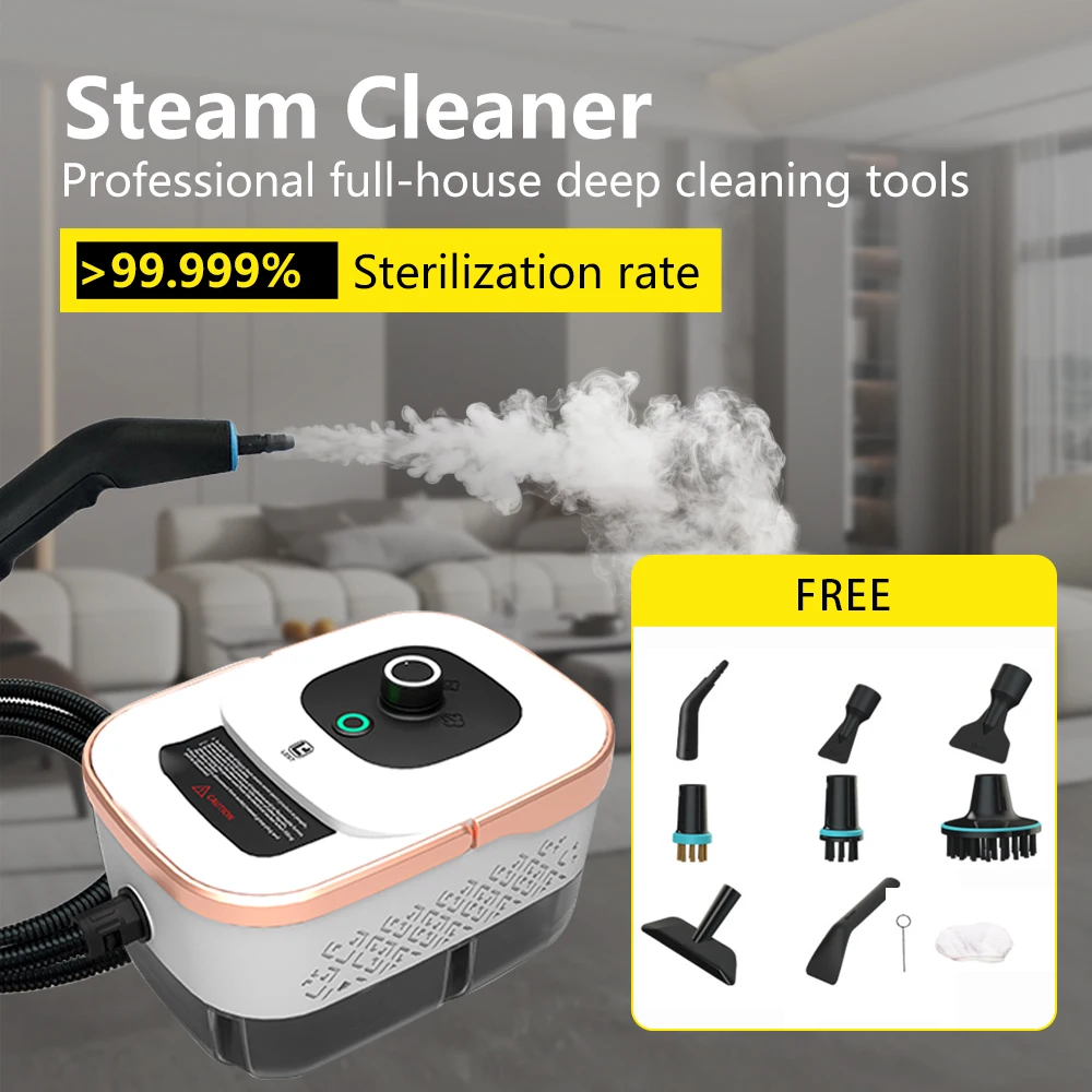 

2500W Steam Cleaner High Temperature Jet Washer Range Hood for Kitchen Air Conditioner Car Cleaning Machine Home Appliances