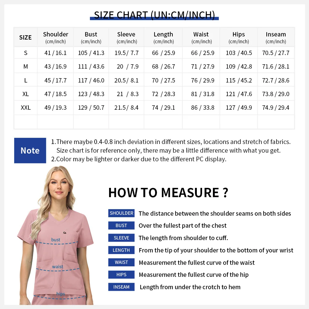 Niaahinn Zahnmedizin, Arzt, Krankenschwester, Uniformen, Krankenhaus-Pflege-Sets, schnell trocknende Peeling-Sets für Zahnkliniken mit großen Paketen für Frauen