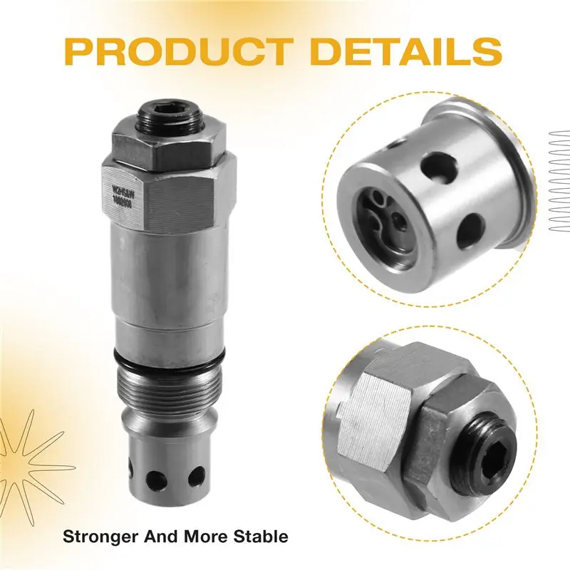 A peça de substituição principal da válvula de alívio 421-43-27460 da bomba hidráulica da máquina escavadora B17B se encaixa para carregadeiras Komatsu WA420 WA800