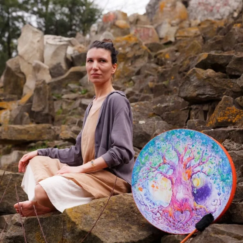 عيد الميلاد الحب موضوع طبل الزخرفية شجرة الحب حساسة مع عناصر الحياة تصميم جو احتفالي قرع الإمدادات