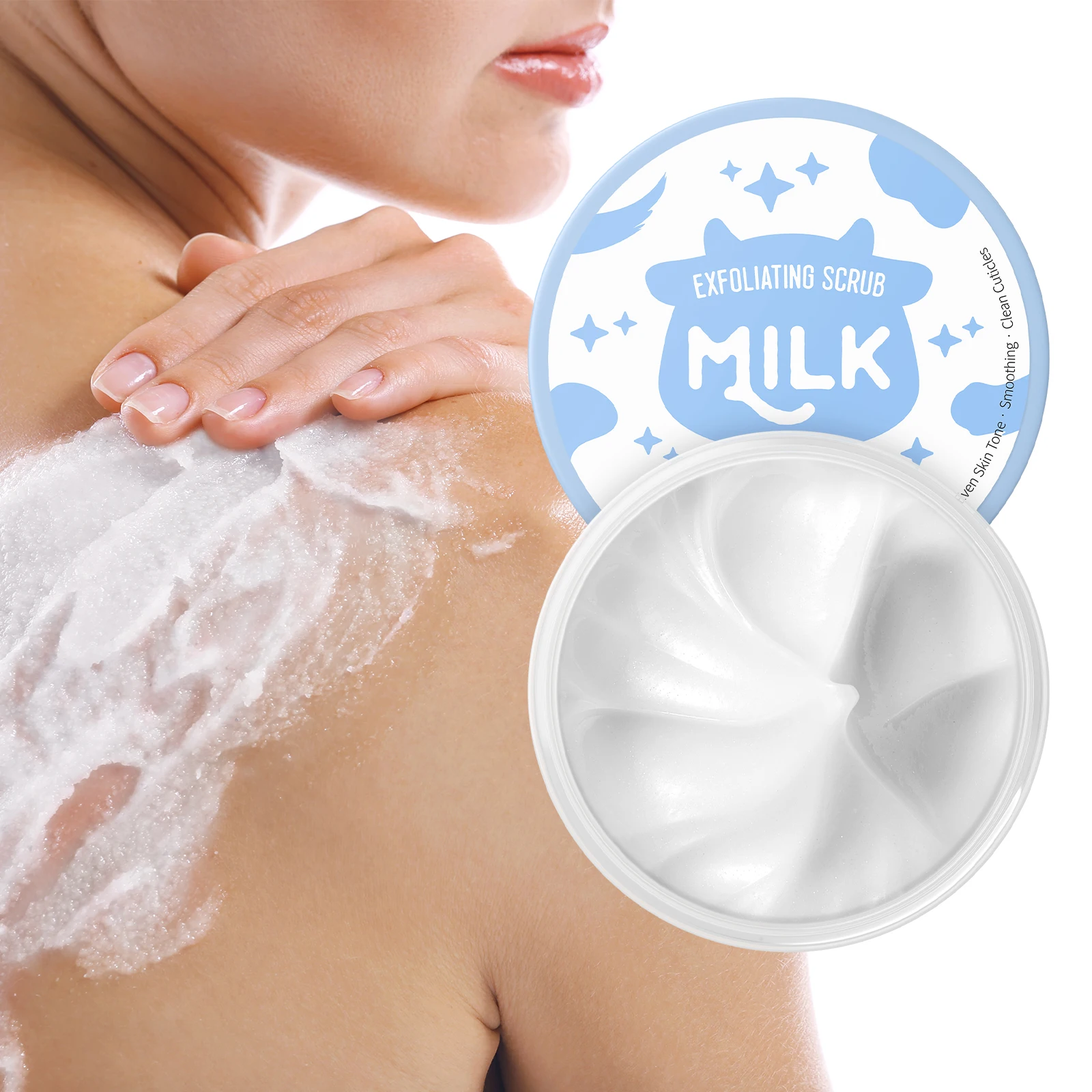 LAIKOU Milk Exfoliating Scrub – Tone-Evening & Smoothing Face Polish 90g