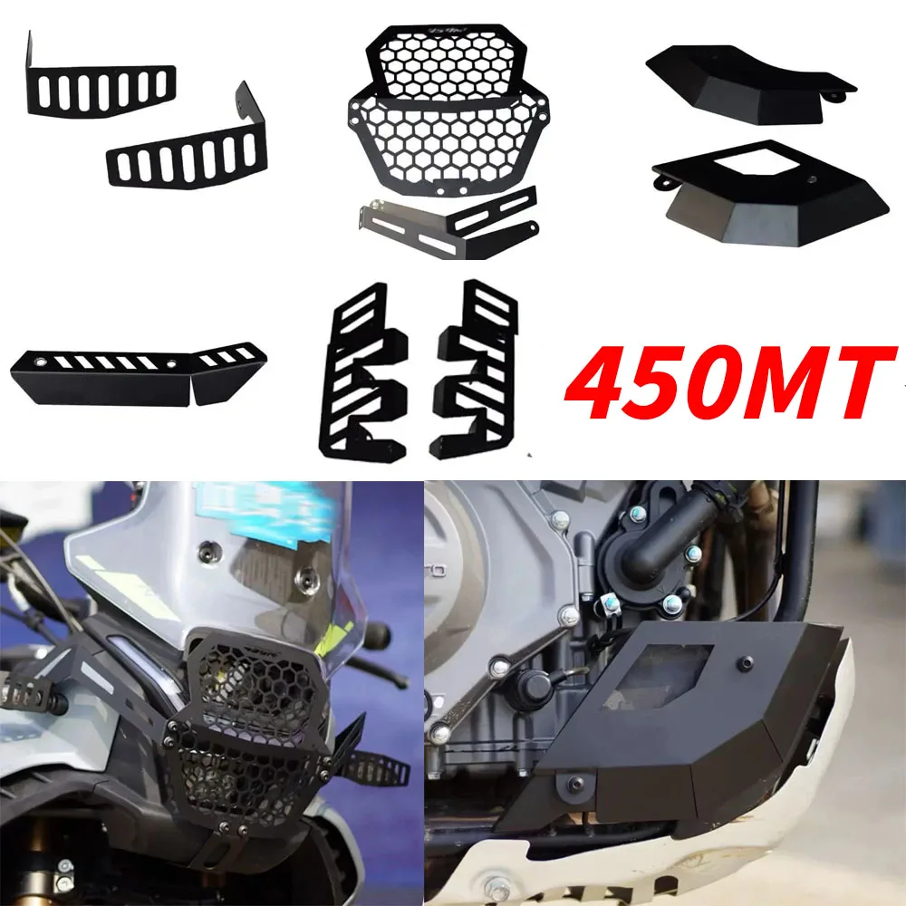 

For 450MT 450 MT Motrocycle Accessories Headlamp Protectors Turn Signal Guards Exhaust Cover Front Shock Shield Engine