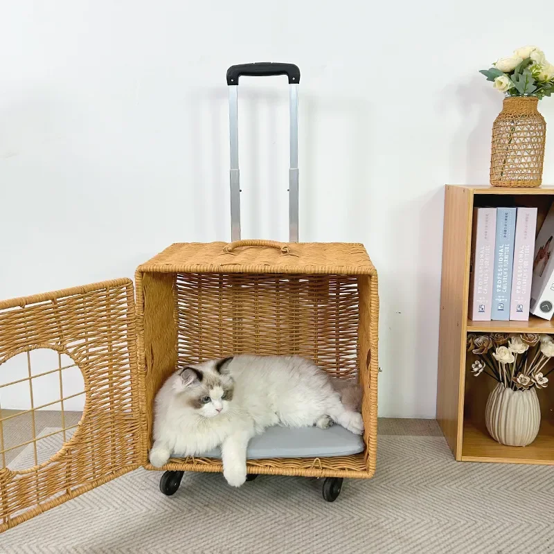Portable Pet Stroller for Small Dogs and Cats Lightweight Foldable Puppy Carrier Trolley Outdoor Walking Cart for Pomeranian