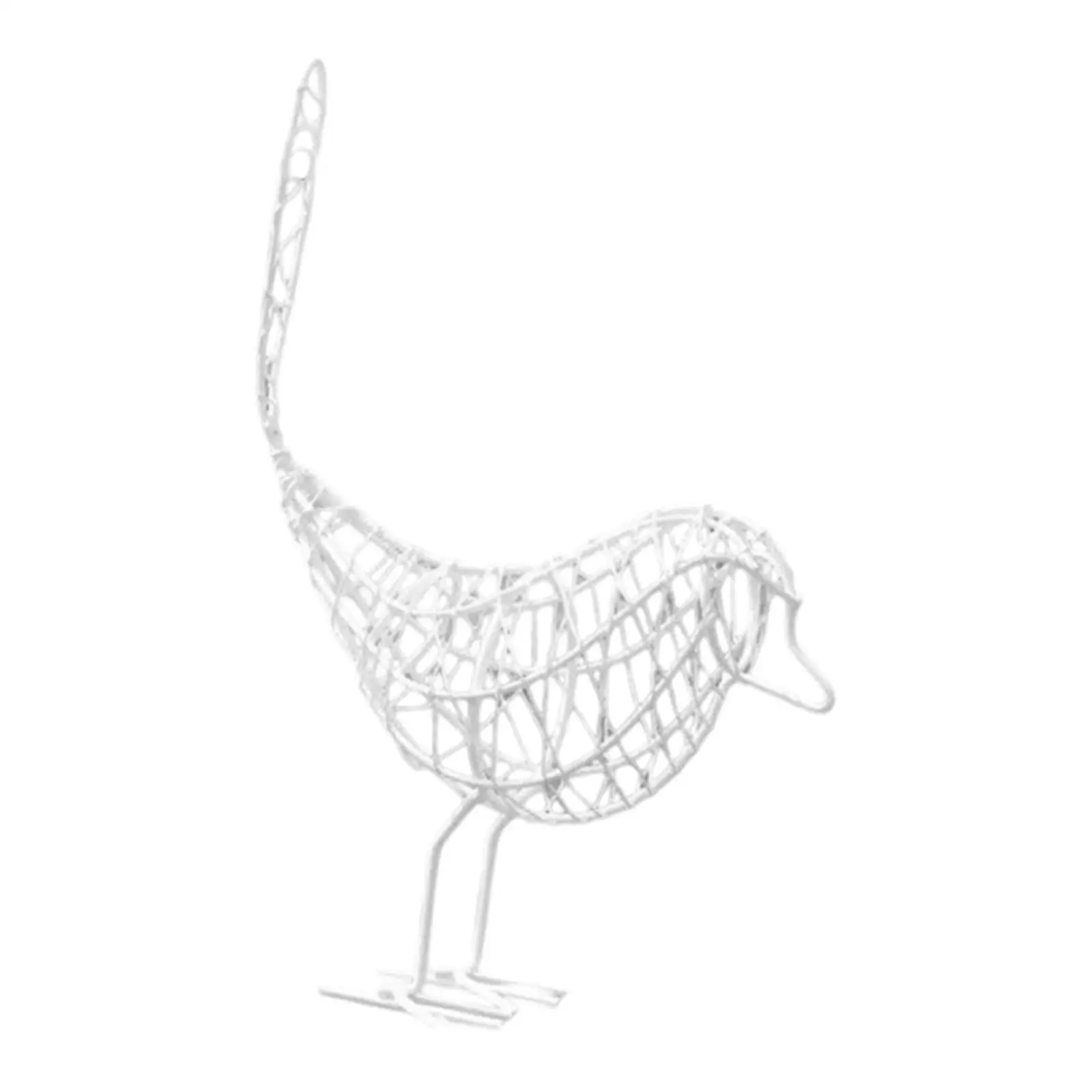 Wrought Iron Bird Figurine Minimalist Sculpture Art Decor Statue Decoration for Housewarming Bookshelf Cabinet Room Decoration