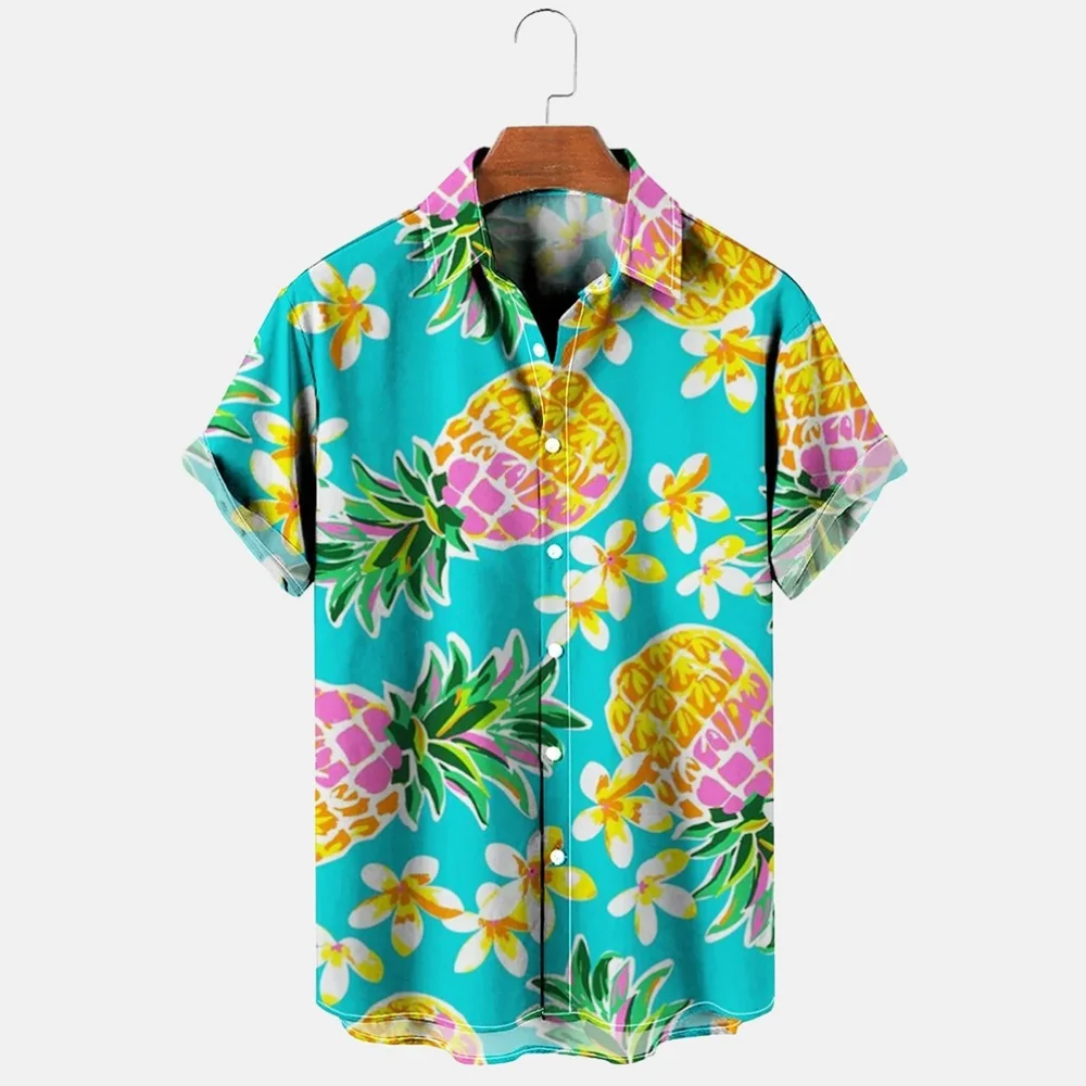 Men\'s Casual Shirt Hawaiian Shirt Men Summer 3d Print Casual Short Sleeved Shirt For Men Clothing Breathable Shirts