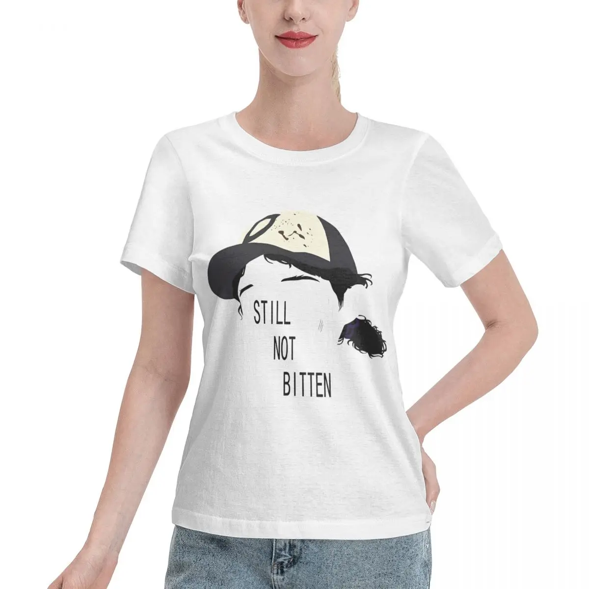 Must Have Telltale Games The Walking Dead - Clementine Outline Women's T-shirt Inner Wear Ladies Tee
