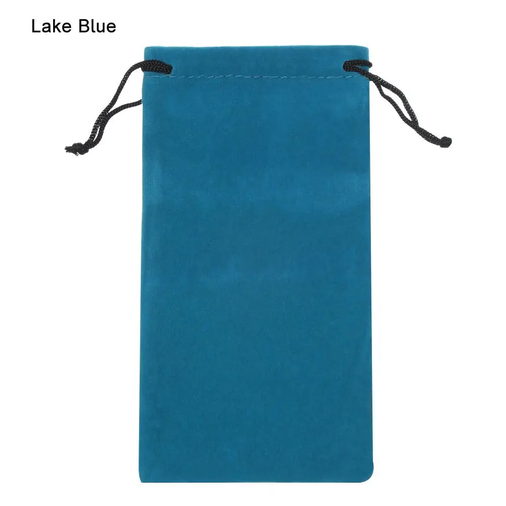 Portable Solid Color Eyewear Glasses Cloth Bags Drawstring Pouch Bags Eyeglasses Pouch Sunglasses Bag
