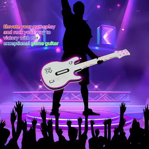 JYS-P5206 Multi-platform For PS4 wireless guitar game console 2.4G for PS3 /PC suitable gameplay for rock band games 5 RGB light