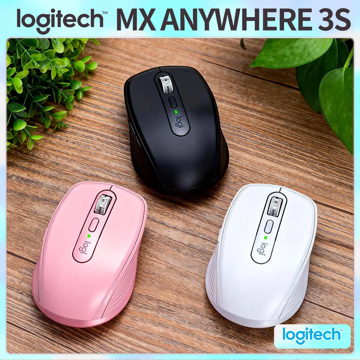 

Logitech MX Anywhere 3S Portable Wireless Mouse for Student Dorm Home Office Travel Use