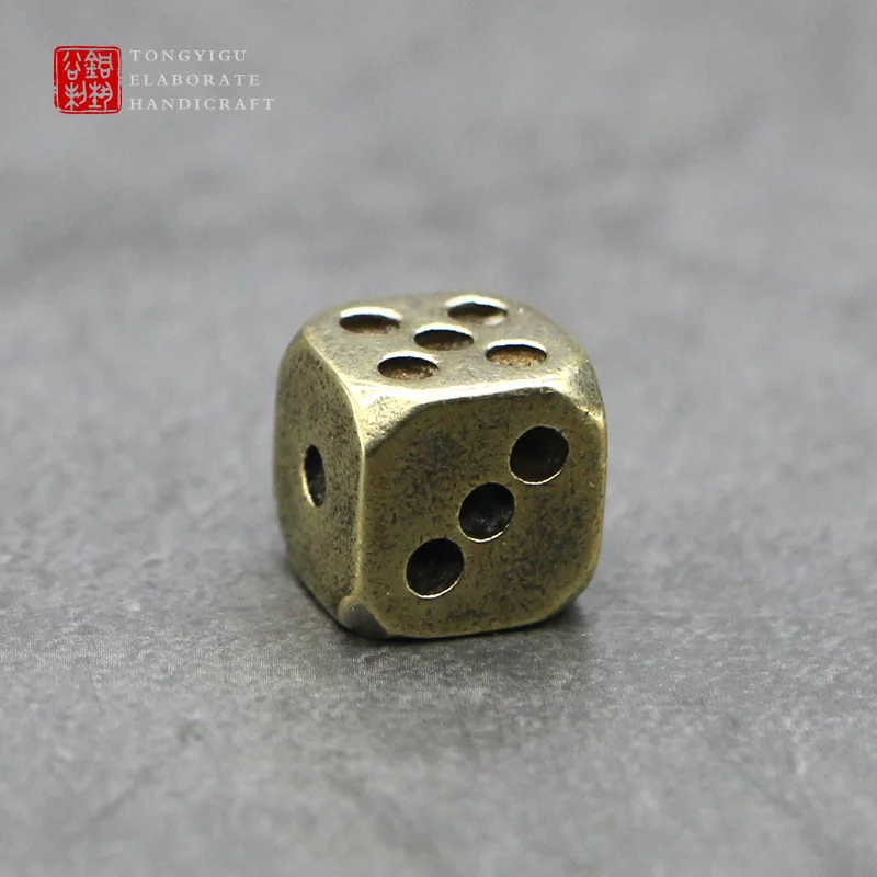 Solid for Bars and KTVs, Copper, Cup, Mahjong Dice, Metal Brass Handheld Piece