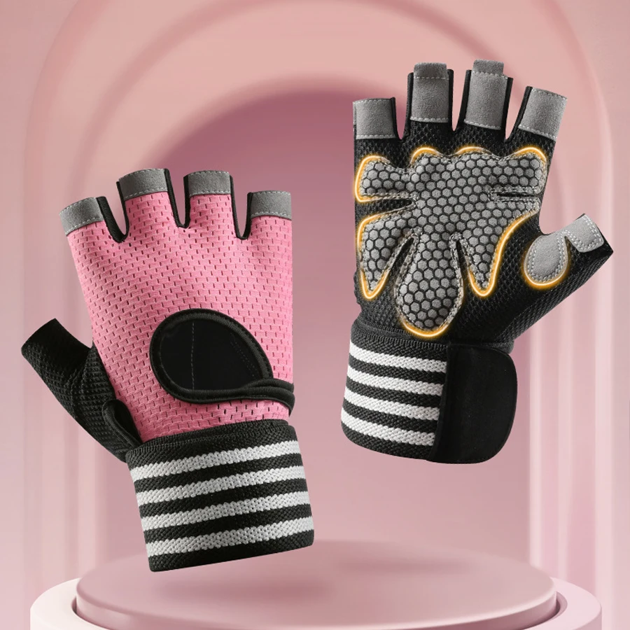 

Фитнес-центр с половиной пальца для мужчин и женщин, йога для упражнений, противоскользящая и противоскользящая езда на коконах, дышащая сетчатая ткань, уличный c