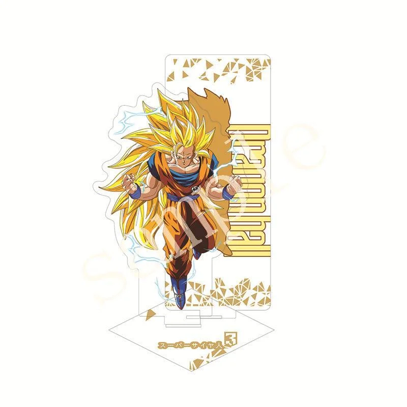 Anime dragon ball sun goku vegeta suporte acrílico modelo placa presente figura exibição mesa decoração cosplay ornamentos chaveiro dos desenhos animados