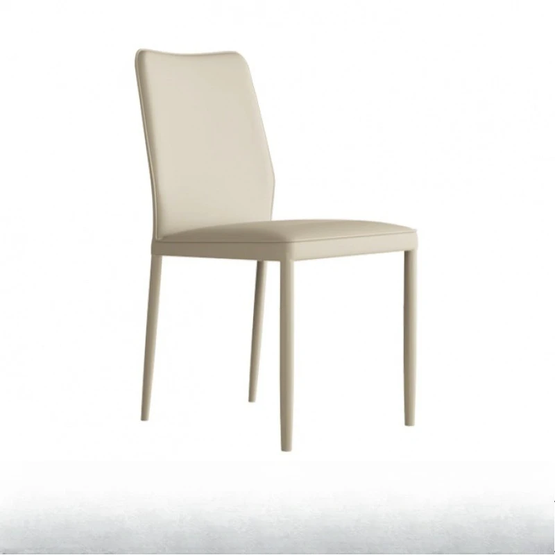 

Italian all-leather minimalist home backrest chair modern high-end simple Nordic makeup chair