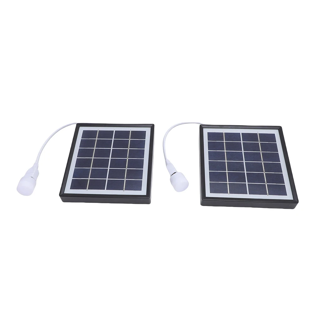 

Camping Light Gray 2pcs Solar Panel Mini LED Light Compact Design High-Efficiency Circuit Lightweight Material