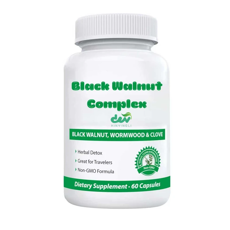 Black Walnut Cleaning Supplement | Black Walnut, Worm, Lilac, Pumpkin Seed, Garlic, Zinc,Human Intestinal Protection,60 Capsules