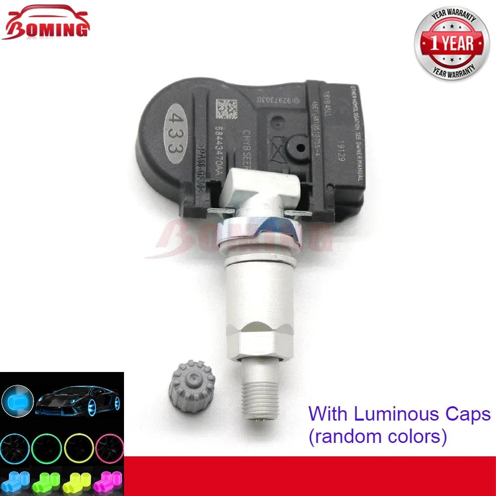 

1/4 шт. новый автомобильный TPMS 433 МГц датчик давления в шинах 68443470AA для DODGE DURANGO JEEP GRAND CHEROKEE 2020-2021