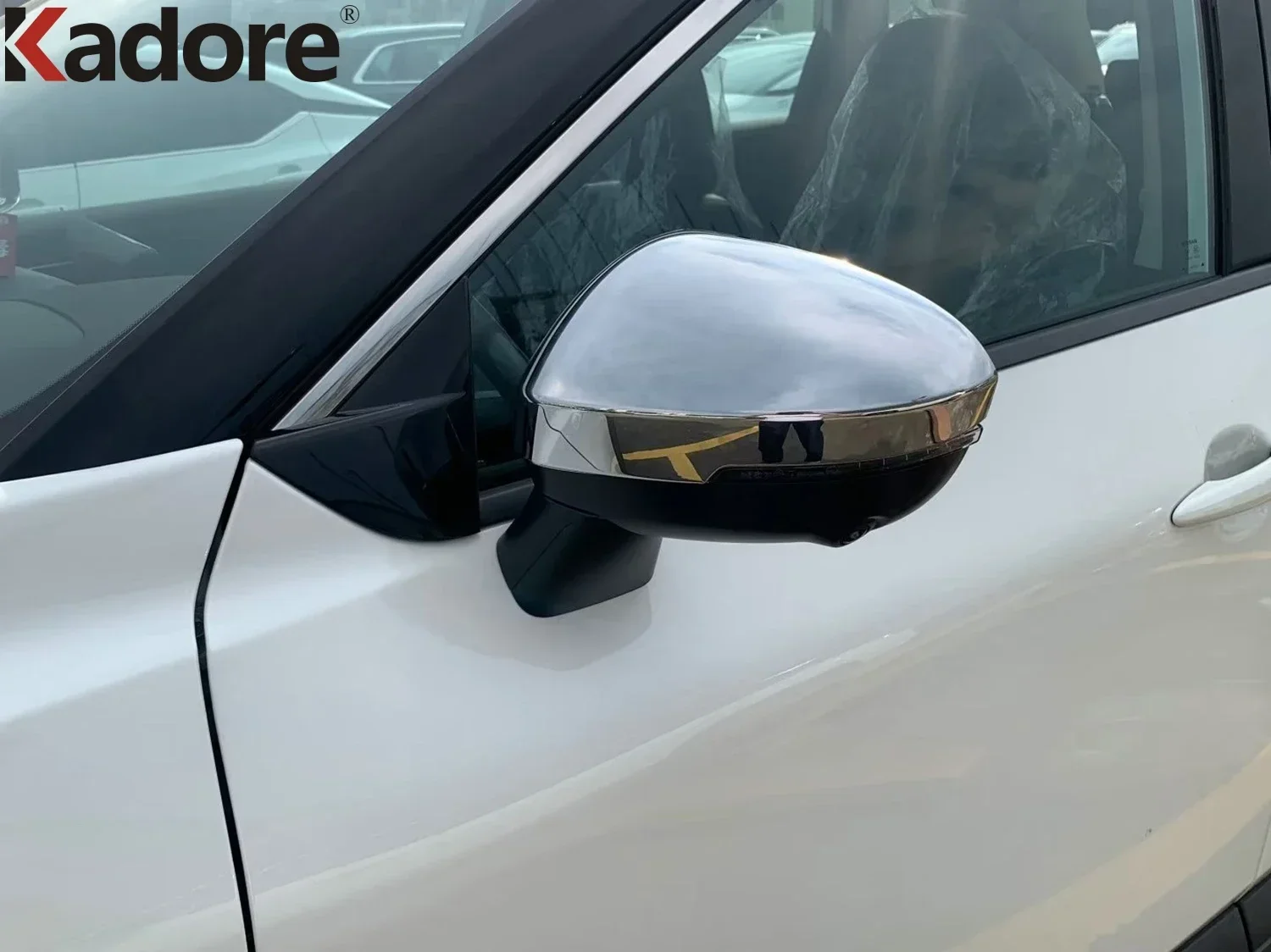 For Mitsubishi Outlander 2022 2023 2024 2025 Carbon Car Rearview Mirror Cover Trim Side Mirrors Cap Frame Overlay Accessories - view 3