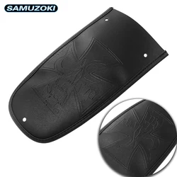 Cross-Shaped Leather Rear Fender Bib Cover Pad For Harley Touring Ultra Limited,Electra Glide Road 1997-2016