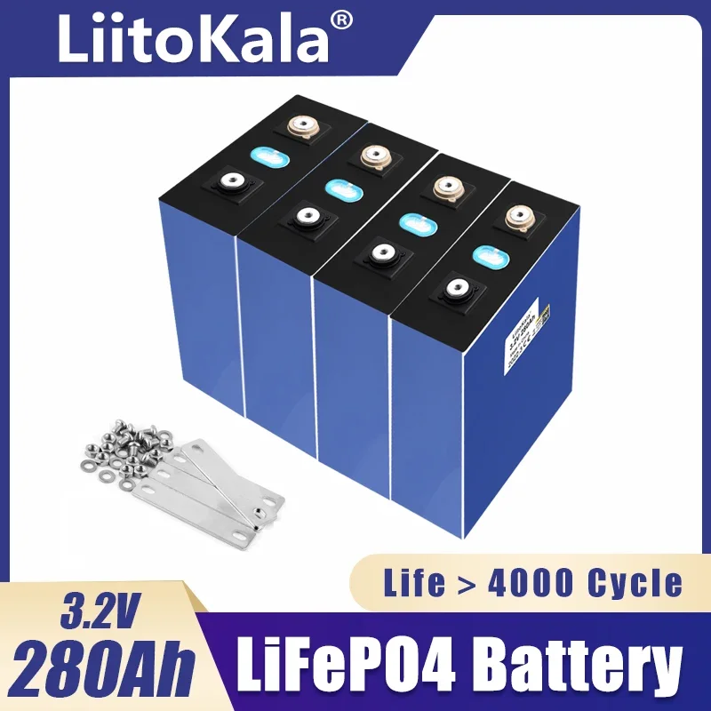 

LiitoKala 3.2V 280Ah lifepo4 battery DIY 12V 24V 36V 280AH LiFePO4 battery pack for E-scooter RV Solar Energy storage system