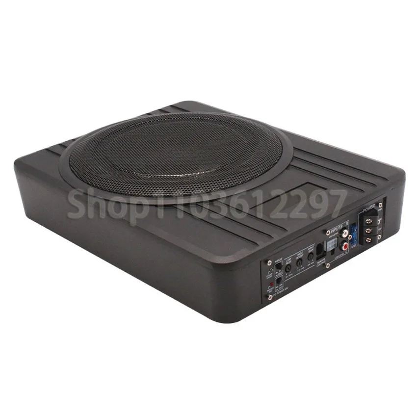 8/10Inch CarSubwoofer Audio 600W High-power Aluminum Alloy Speaker Underseat Woofer Modification Ultra-thin Amplified Subwoofer