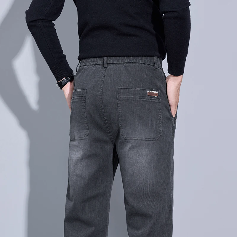 Mens Business Casual Pants Korean Work Wear Fashion Straight Chenille Pants 2025 Male Trousers Clothing Plus Size 38 40