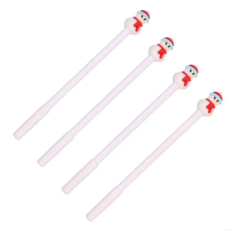 D57D 4PCS Christmas Gel Pen Tip 0.5mm Tip Smooth To Write Write Office Office