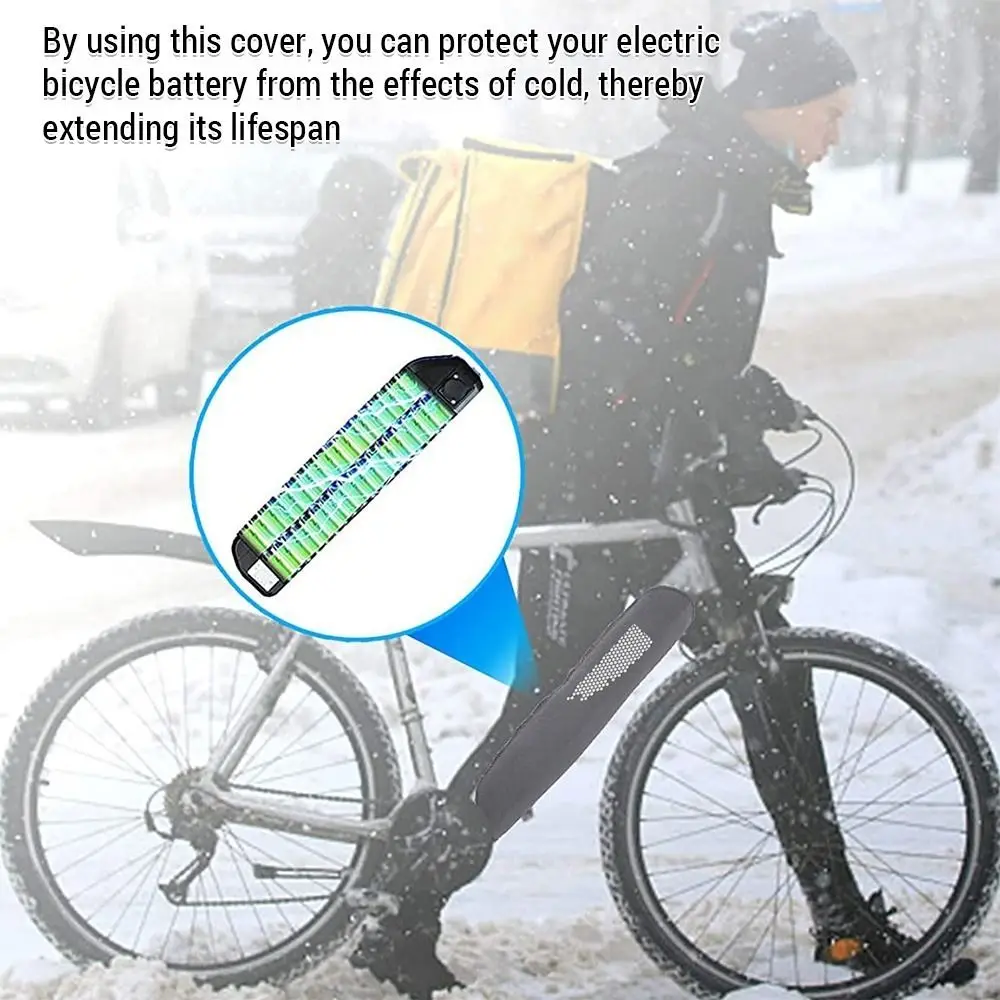 

Neoprene Material E-Bike Battery Protective Cover Reflective with Zipper Electric Bicycle Battery Cover Waterproof