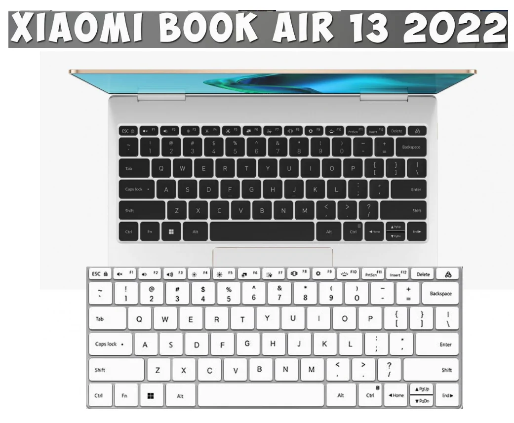 Silicone Keyboard cover Protector skin Laptop  Accessory For Xiaomi book air 13 2023 2022 / Xiaomibook air13 （2022）13 inch