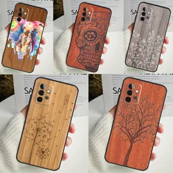Natural Bamboo Wood Pattern Print Case For Samsung Galaxy A54 A34 A14 A13 A33 A53 A12 A32 A52 A71 A51 A15 A25 A35 A55 Cover