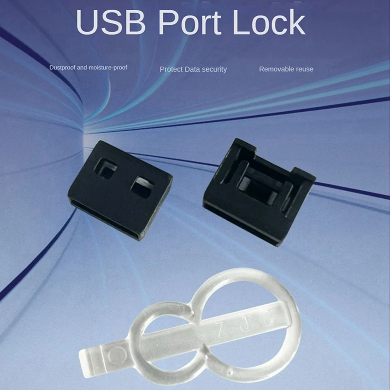 50Pcs USB Dust Plug Charger Port Cover Cap USB Security Lock Universal Dustproof Protector PC Notebook Laptop