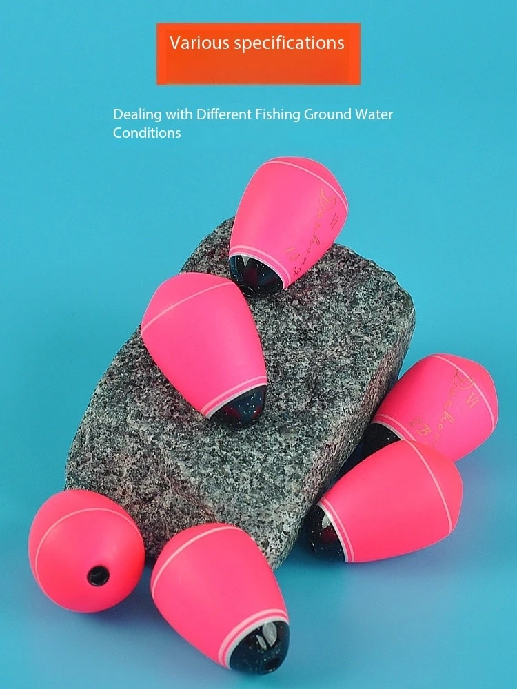 총알 머리 민감한 플로트, 작은 몸 모양, 오동 나무, 밝은 색상, 빠른 공격 유형, 바다 바위 낚시, 낚시 기어