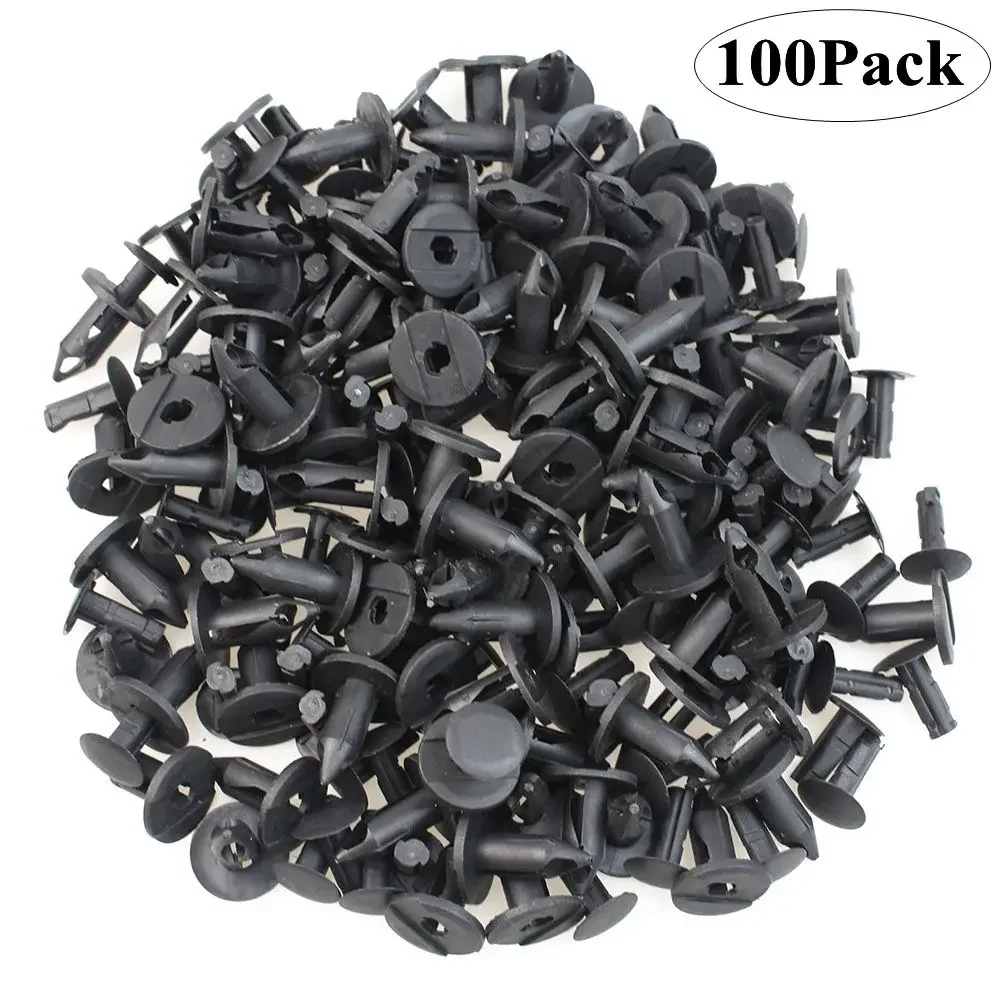 100Pack/lot Nylon Bumper Fastener Rivet Clips Automotive Furniture Assembly Expansion Screws Kit Auto Body Clips 8mm