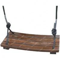 Swing Child Kid Indoor Outdoor Courtyard Horizontal Bar to Swing Carbonized Wood Bending Plate Seat Baby Glider Hammock