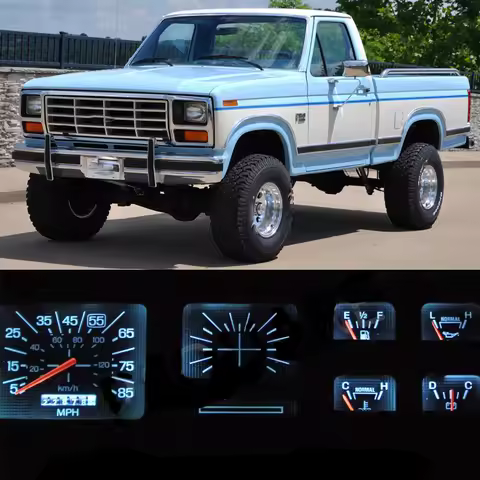 Gauge Cluster LED Dash Kit Ice Blue For Ford 80-86 F100 F150 F250 F350 Truck