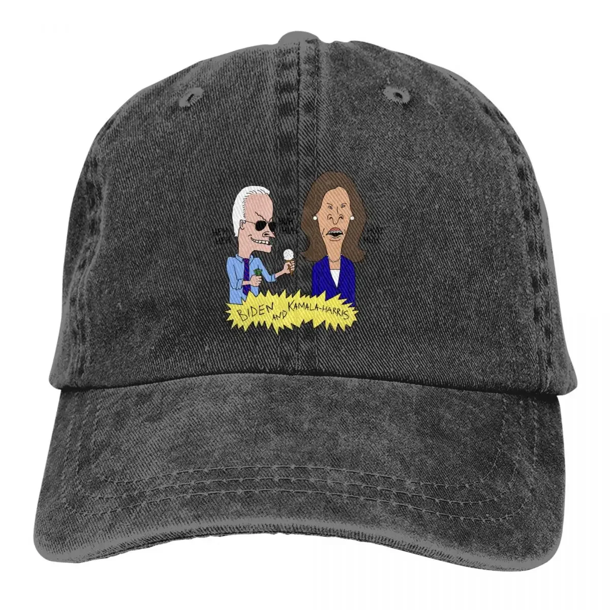 Beavis and Butthead Funny Sarcastic Cartoon Multicolor Hat Peaked Women's Cap Biden And Kamala Harris Parody Personalized Visor