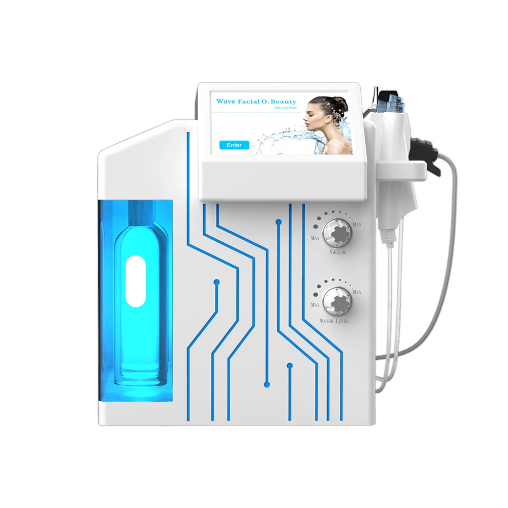 4 in 1 deep facial cleaning hydra oxygene LED mask hydradermabrasion machine with CE