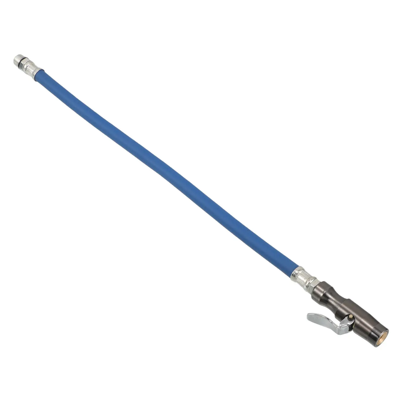 Self-Locking Tire Inflator Hose Adapter Copper Core Rubber Construction Air Compressor Fitting for Car Bike Tire Inflation