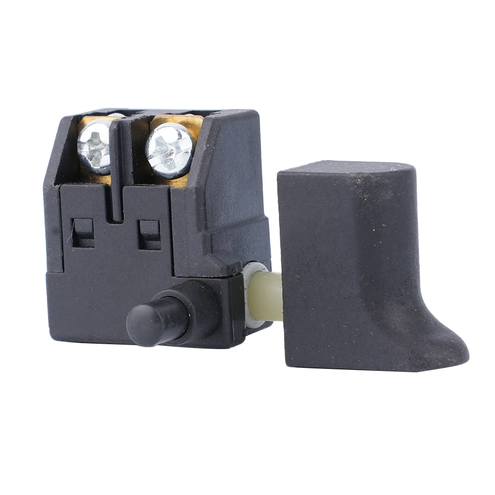 Button Electric Drill Switch Trigger 250V Planer Plastic SPST Type Speed Black Control Knob Cutting Regulating