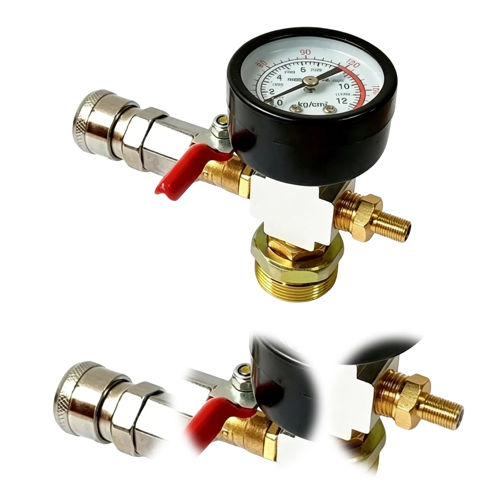Fire Extinguisher Small - Adapter voor kleine luchttanks met manometer
