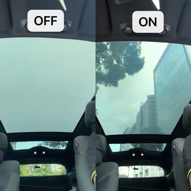 Automotive Intelligent Atomized Glass Dimming Film Electronically Controlled Window Film Heat Insulation Sunshade, Can Be Cut