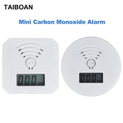 Detector de alarma de monóxido de carbono independiente, pantalla Digital LED, Mini Sensor de CO, alimentado por batería con advertencia de sonido para el hogar y la cocina