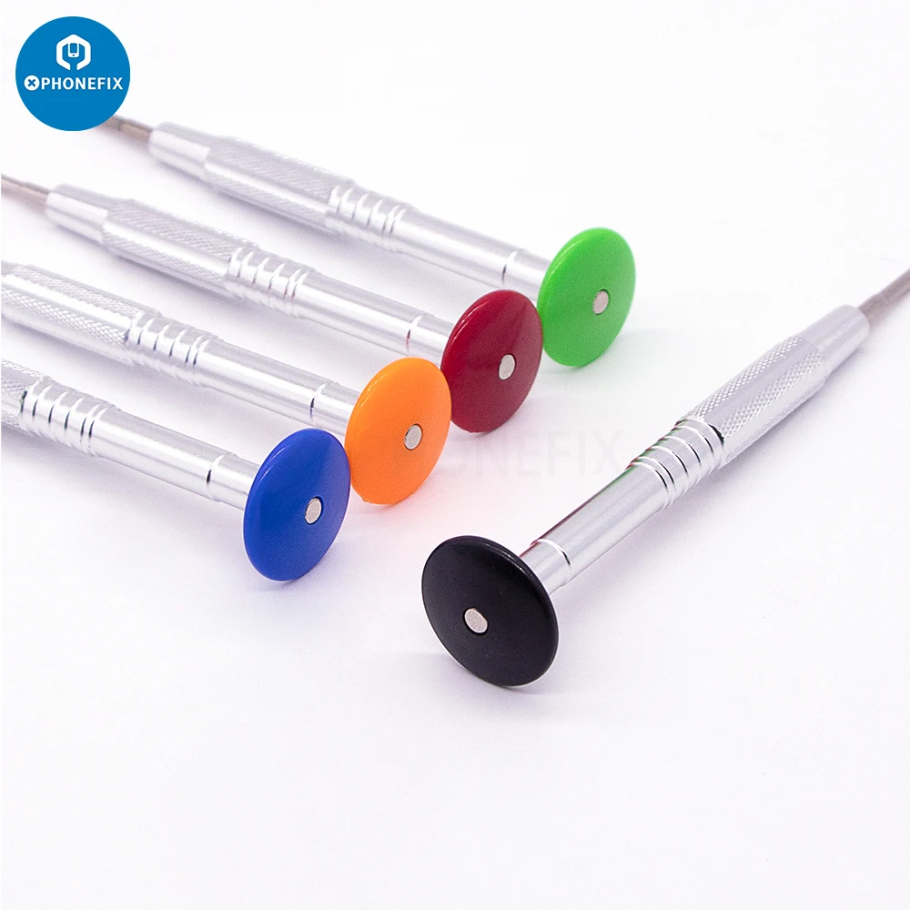5pcs Set Mobile Phone Opening Screwdriver for iPhone iPad Repair Phillips 0.6Y T2 0.8Pentagram Aluminum Screwdriver Repair Tool