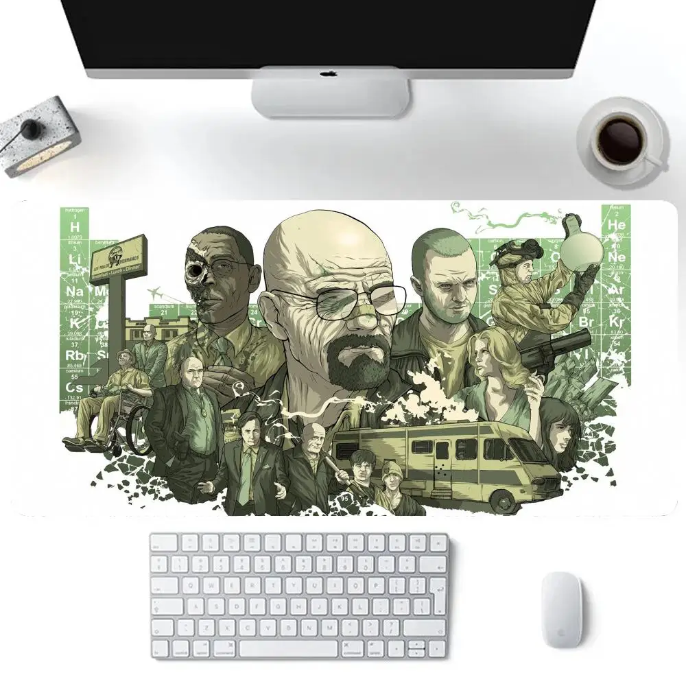 Cool Popular Video B-Breaking Show Bad Mouse Pad Gamer Gaming Rubber Seamed Mouse Pad Accessories Desk Keyboard Pad Computer Lap